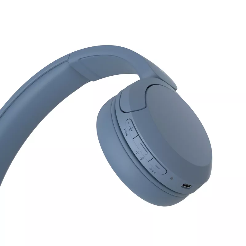 Słuchawki bezprzewodowe Sony WH-CH520, nauszne, rozmowy/muzyka, USB Type-C, niebieski