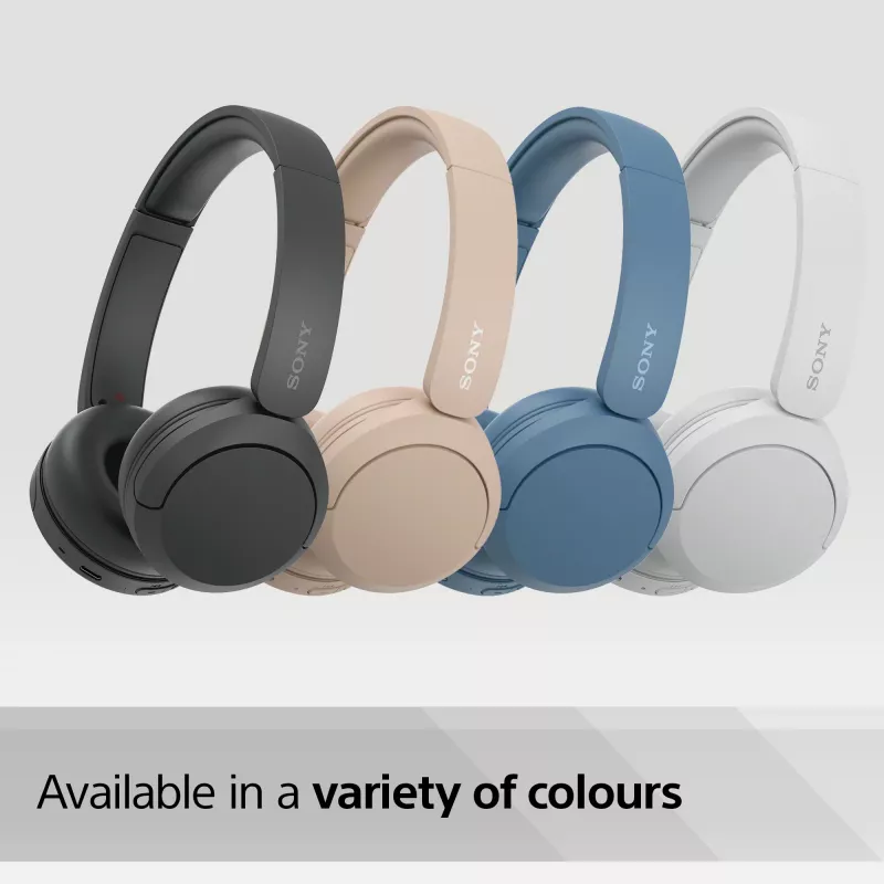 Słuchawki bezprzewodowe Sony WH-CH520, nauszne, rozmowy/muzyka, USB Type-C, niebieski