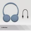 Słuchawki bezprzewodowe Sony WH-CH520, nauszne, rozmowy/muzyka, USB Type-C, niebieski