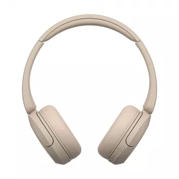 Słuchawki bezprzewodowe Sony WH-CH520, nauszne, rozmowy/muzyka, USB Type-C, Bluetooth, stojak, kremowy