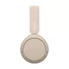 Słuchawki bezprzewodowe Sony WH-CH520, nauszne, rozmowy/muzyka, USB Type-C, Bluetooth, stojak, kremowy
