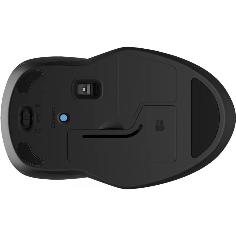 Mysz HP 250 Dual, oburęczna, Bluetooth + USB Type-A, 1600 DPI, czarna