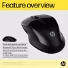 Mysz HP 250 Dual, oburęczna, Bluetooth + USB Type-A, 1600 DPI, czarna