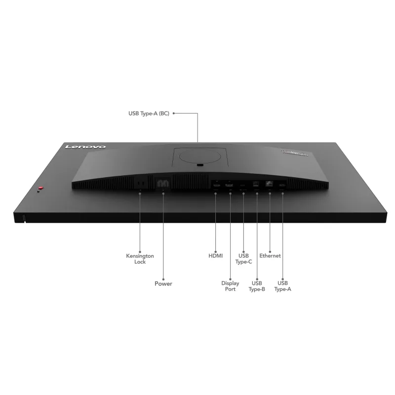 Monitor Lenovo ThinkVision T32p-30 80 cm (31,5 cala) 3840 x 2160 pikseli 4K Ultra HD LED Czarny