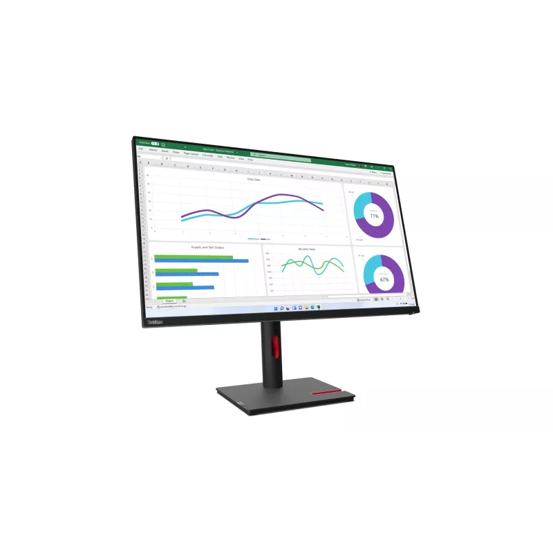 Monitor komputerowy Lenovo ThinkVision T32h-30 80 cm (31,5 cala) 2560 x 1440 pikseli Quad HD LED Czarny