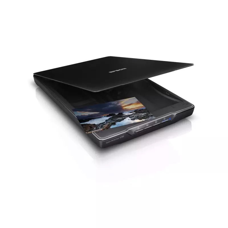 Skaner płaski Epson Perfection V39II — A4, 4800 x 4800 DPI, CIS, zasilany przez USB, czarny