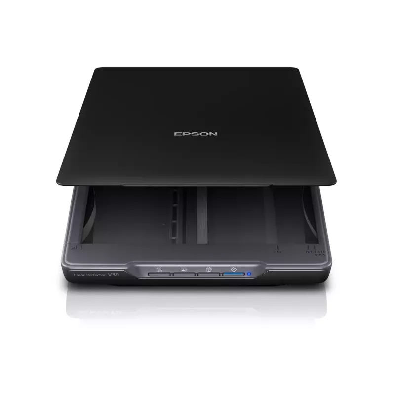 Skaner płaski Epson Perfection V39II — A4, 4800 x 4800 DPI, CIS, zasilany przez USB, czarny