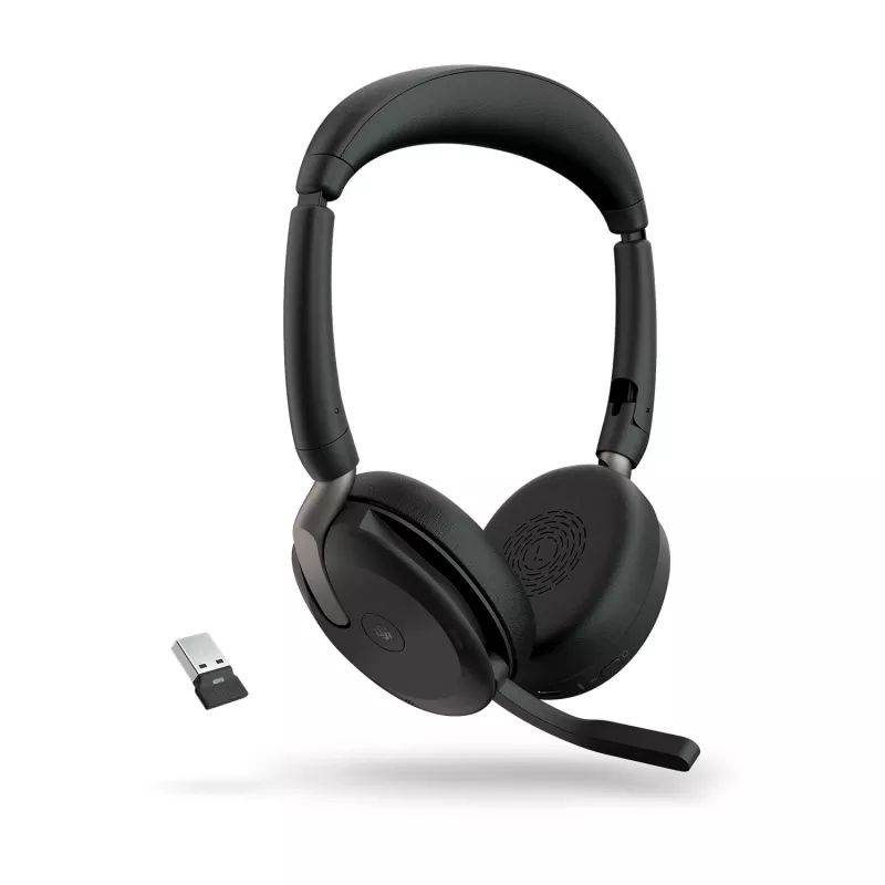 Jabra Evolve2 65 Flex - Link380a MS Stereo (ładowanie bezprzewodowe)