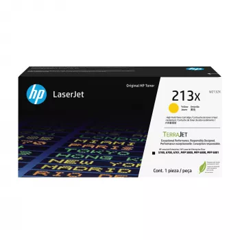 HP 213X wysokowydajna żółta oryginalna kaseta z tonerem LaserJet, 6000 stron, żółta, 1 szt.