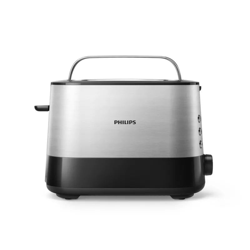 Toster Philips Viva Collection HD2635/90 7 2 kromki Czarny, Tytanowy