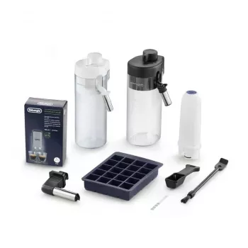 Ekspres do kawy De’Longhi ECAM450.65.S — w pełni automatyczny, zbiornik na wodę 1,8 l, pojemnik na ziarna 300 g, 19 barów, wbudowany młynek, Wi‑Fi, wyświetlacz TFT