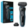 Braun Series 5 51-M1200s golarka męska Golarka foliowa Trymer Czarny, Niebieski