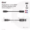 CLUB3D DisplayPort1.4 na HDMI 4K120Hz/8K60Hz HDR aktywny adapter M/F
