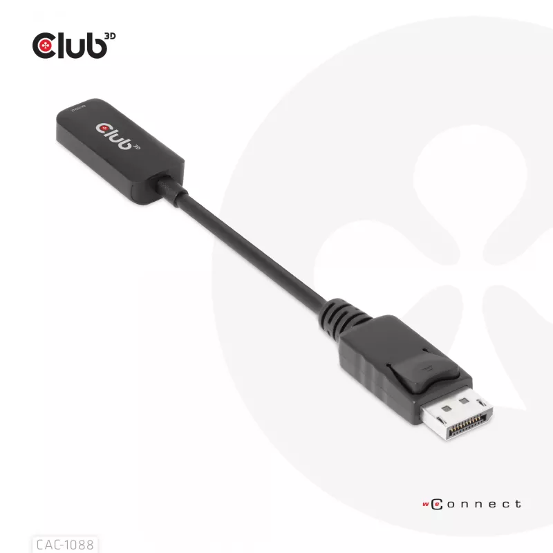CLUB3D DisplayPort1.4 na HDMI 4K120Hz/8K60Hz HDR aktywny adapter M/F