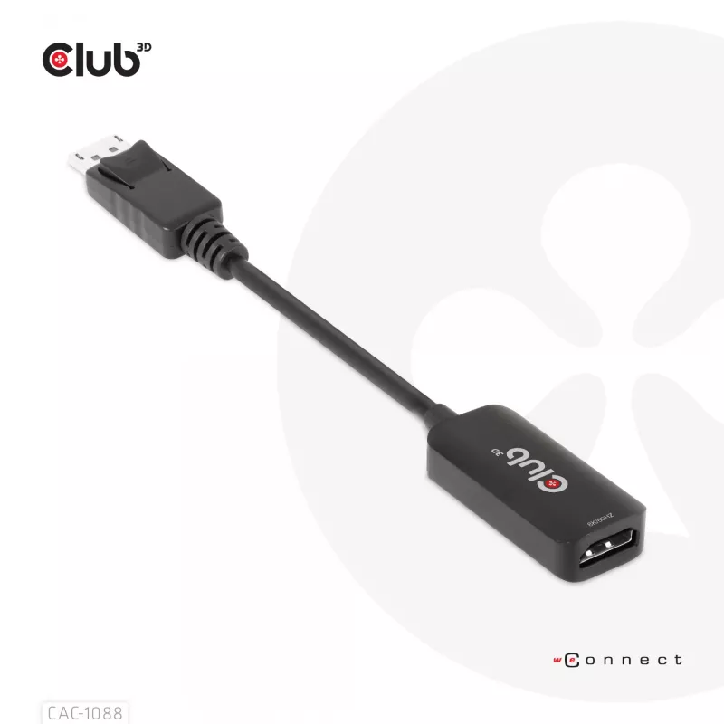 CLUB3D DisplayPort1.4 na HDMI 4K120Hz/8K60Hz HDR aktywny adapter M/F