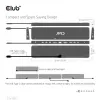 CLUB3D USB Gen1 Type-C Triple Display DP1.4 Alt mode Smart PD3.0 Stacja ładująca z zasilaczem 100 W