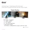 CLUB3D USB Gen1 Type-C Triple Display DP1.4 Alt mode Smart PD3.0 Stacja ładująca z zasilaczem 100 W