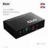 Przełącznik HDMI™ 3 do 1 8K60 Hz/4K120 Hz Club3D, 7680 x 4320 pikseli, 8K Ultra HD, czarny
