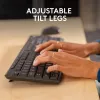 Zestaw klawiatury i myszy Logitech MK370 Combo for Business — pełnowymiarowy QWERTY (US International), RF Wireless + Bluetooth, grafitowy
