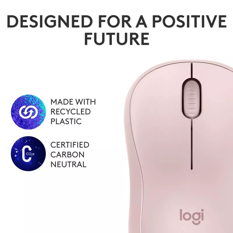 LOGITECH M240 Cicha mysz - Bluetooth - Różowa