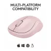 LOGITECH M240 Cicha mysz - Bluetooth - Różowa