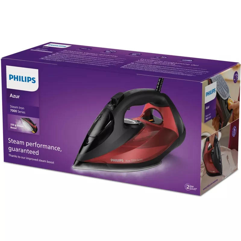 Philips seria 7000 DST7022/40 żelazko Żelazko parowe SteamGlide Plus stopa 2800 W Czarny