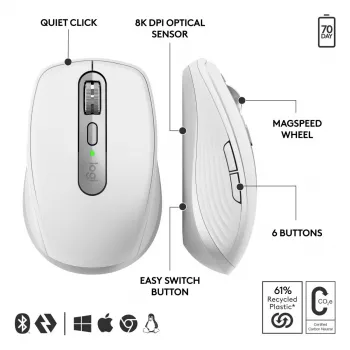 LOGITECH Mx Anywhere 3s For Business - Jasnoszary - Emea28-935
