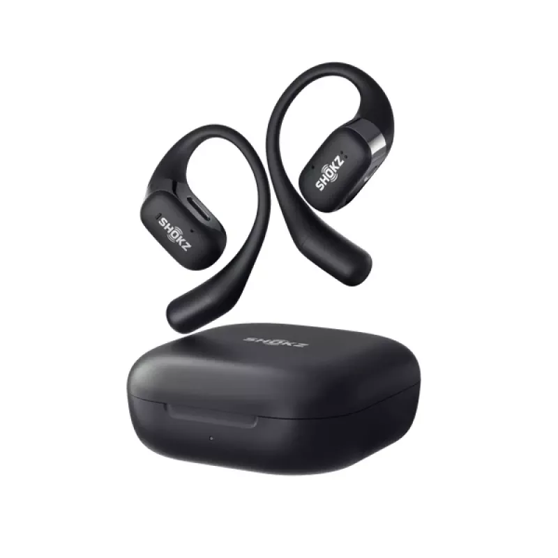 Słuchawki SHOKZ OpenFit bezprzewodowe zaczep na ucho połączenia/muzyka/sport/codzienne Bluetooth czarne