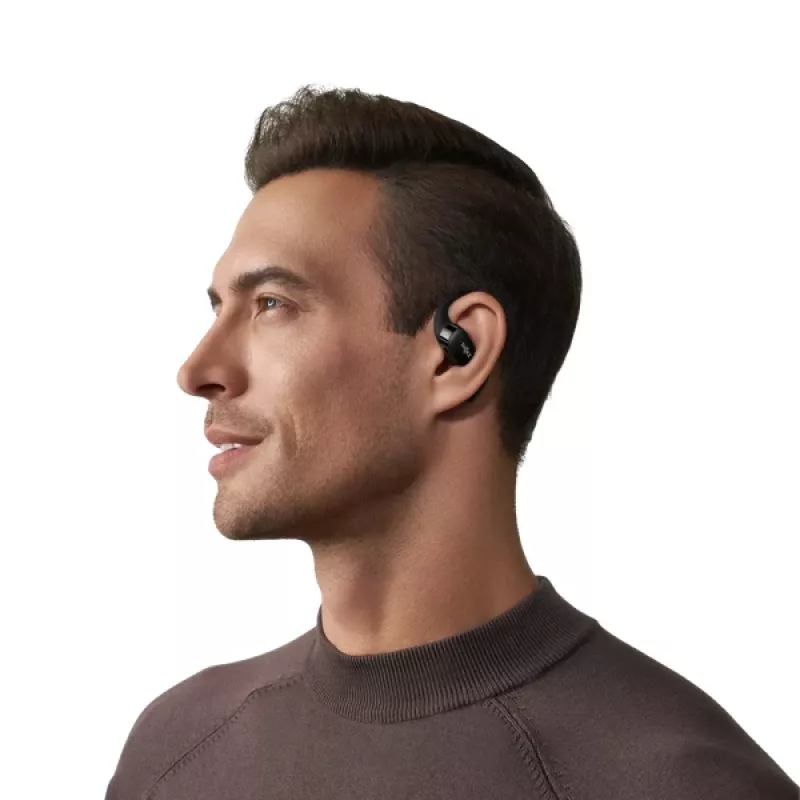 Słuchawki SHOKZ OpenFit bezprzewodowe zaczep na ucho połączenia/muzyka/sport/codzienne Bluetooth czarne