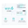 TP-Link DECO X55 (2-Pack) Dwuzakresowy (2,4 GHz / 5 GHz) Wi-Fi 6 (802.11ax) Biały 3 Wewnętrzne
