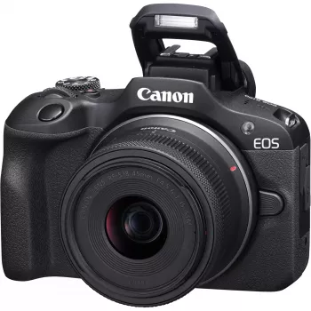 Canon EOS R100 + RF-S 18-45mm F4.5-6.3 IS STM Kit MILC 24.1 MP CMOS 6000 x 4000 pixels Czarny