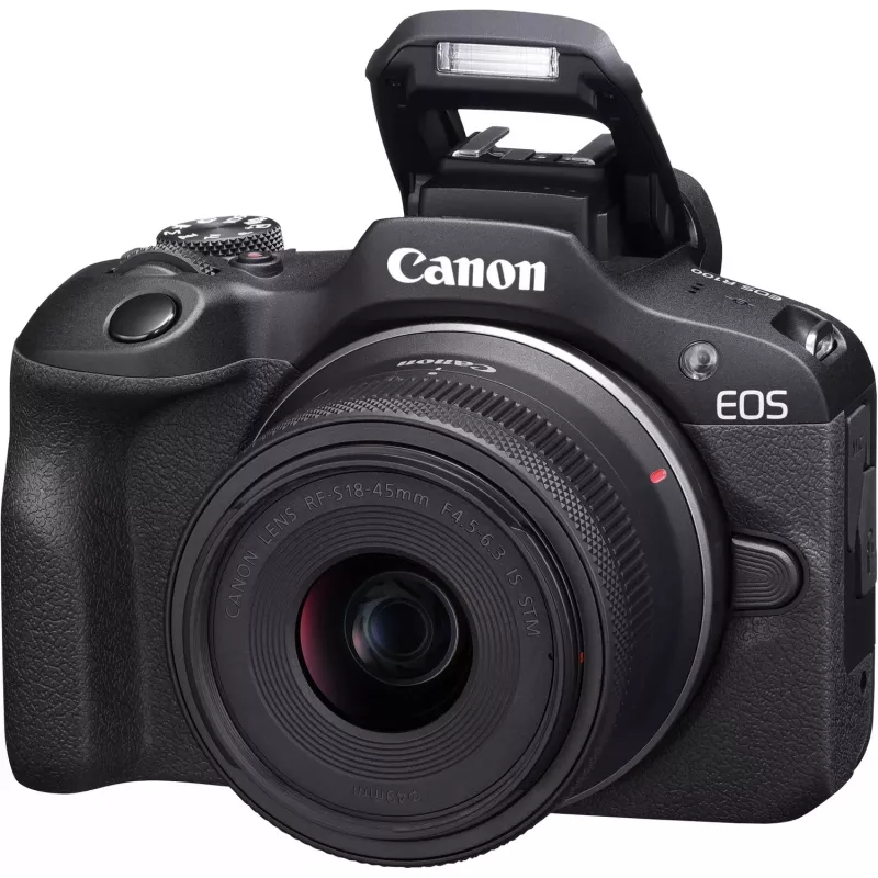 Canon EOS R100 + RF-S 18-45mm F4.5-6.3 IS STM Kit MILC 24.1 MP CMOS 6000 x 4000 pixels Czarny