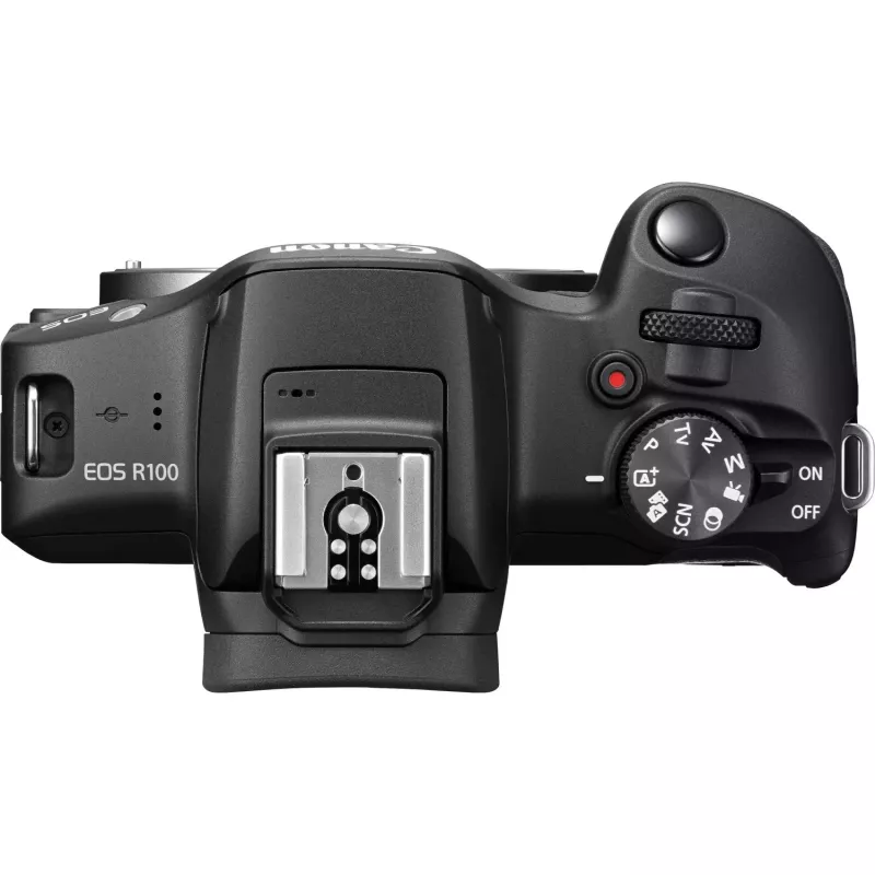 Canon EOS R100 + RF-S 18-45mm F4.5-6.3 IS STM Kit MILC 24.1 MP CMOS 6000 x 4000 pixels Czarny