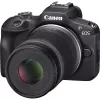 Canon EOS R100 + RF-S 18-45mm F4.5-6.3 IS STM + RF-S 55-200mm F5-7.1 IS STM Kit MILC 24.1 MP CMOS 6000 x 4000 pixeli Czarny