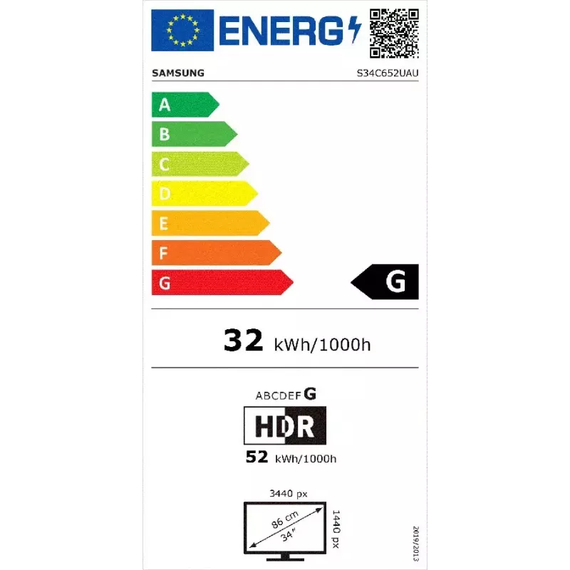 Monitor komputerowy Samsung S65UC 86,4 cm (34 cale) 3440 x 1440 pikseli UltraWide Quad HD LCD Czarny