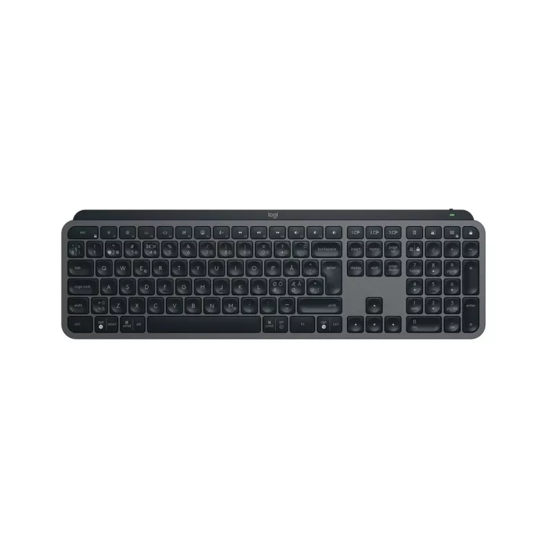 Klawiatura Logitech MX Keys S Uniwersalna RF Bezprzewodowa Bluetooth QWERTY Duński Fiński Norweski Szwedzki Grafit