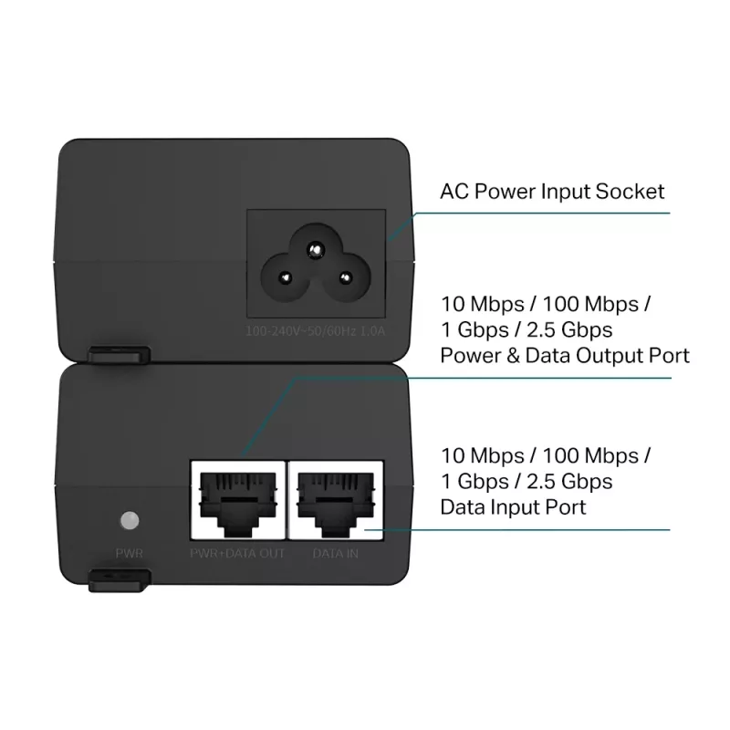TP-Link Omada 2.5G PoE+ Adapter iniektora