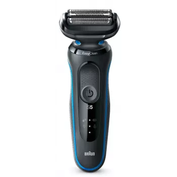 Braun 51-B1000s Golarz foliowy Czarny, Niebieski