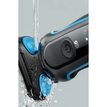 Braun 51-B1000s Golarz foliowy Czarny, Niebieski