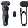 Braun 51-B1000s Golarz foliowy Czarny, Niebieski