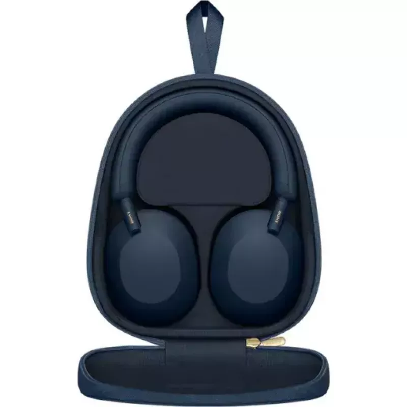 Sony WH-1000XM5 Noise Cancelling Wireless Headphones, 30 hours bateria life, Overhead Bluetooth Headphones, Optimised for Alexa and Google Assistant, IOS and Android with Built-In Mic, w kolorze Midnight niebieski