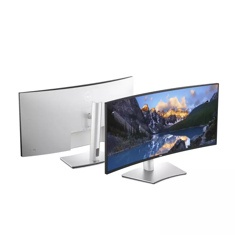 Monitor komputerowy DELL UltraSharp U3824DW 95,2 cm (37,5 cala) 3840 x 1600 pikseli Wide Quad HD+ LCD Czarny, Srebrny