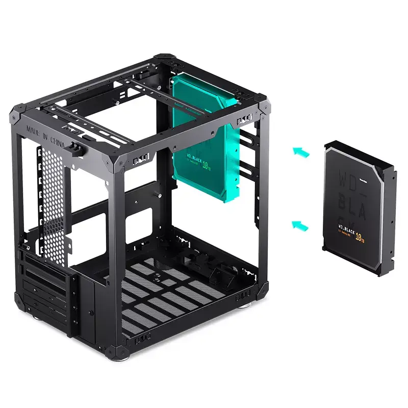 Obudowa PC Jonsbo C6 Czarna ITX, micro ATX