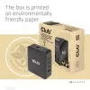 CLUB3D Międzynarodowa ładowarka podróżna 140W z technologią GaN, cztery porty USB Type-A (1x) i -C (3x), obsługa PPS + Power Delivery (PD) 3.1