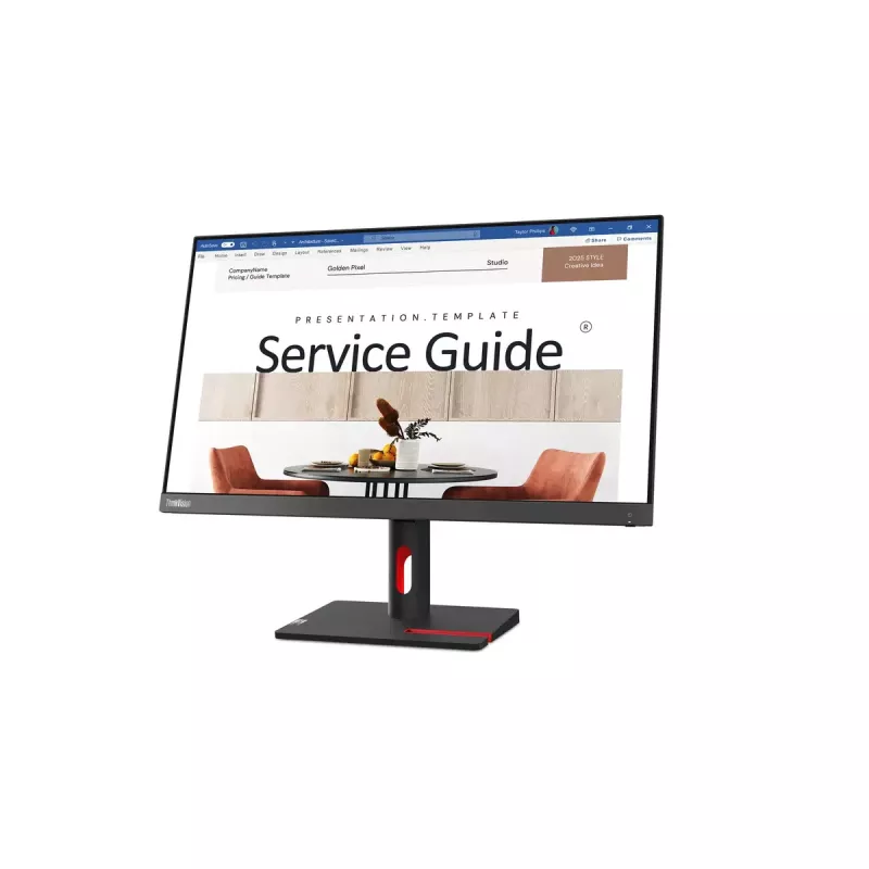 Monitor komputerowy Lenovo ThinkVision S24i-30 60,5 cm (23,8 cala) 1920 x 1080 pikseli Full HD LED Czarny