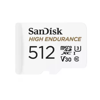 Karta MicroSDXC SANDISK 512 GB klasa 10, odczyt 100 MB/s, zapis 40 MB/s, biała (SDSQQNR-512G-GN6IA)
