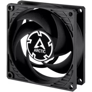 Wentylator 80 mm Arctic P8 Max High-Performance PWM, średnica 80 mm, czarny, przepływ powietrza 67,96 m³/h, 0,6 sone