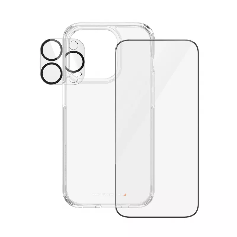 PanzerGlass Zestaw 3 w 1 iPhone 15 Pro Szkło hartowane Przezroczysty
