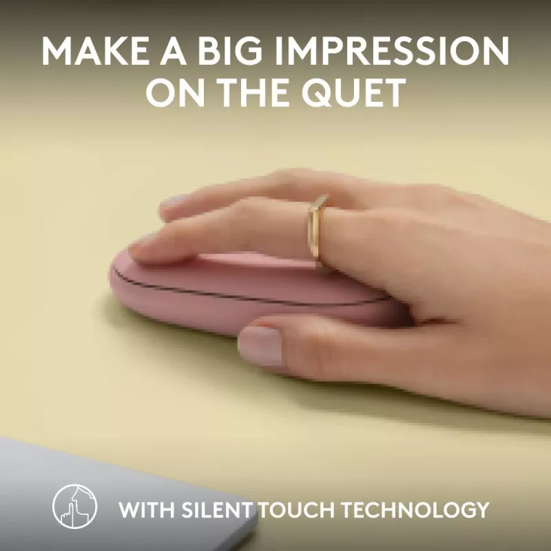 LOGITECH Pebble 2 M350s Bezprzewodowa Mysz Optyczna Rose