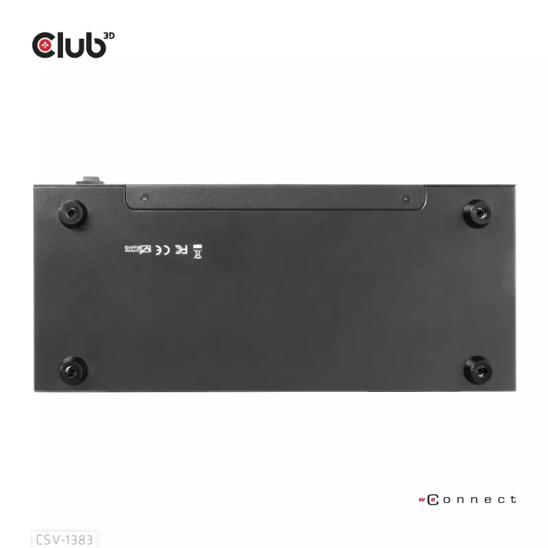 CLUB3D Rozdzielacz HDMI™ 1 na 8, Pełne 3D i 4K60Hz (600MHz)
